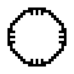 pixel circle frame
