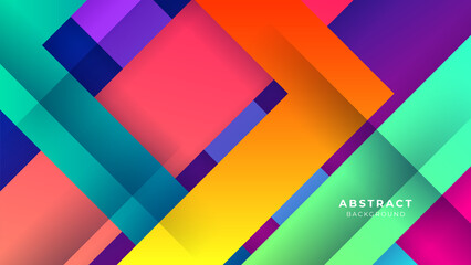 Minimal colorful banner geometric shapes abstract modern background design. Design for poster, template on web, backdrop, banner, brochure, website, flyer, landing page, presentation, and webinar