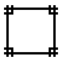 pixel square frame
