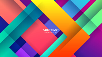 Abstract colorful vibrant vivid geometric shapes vector technology background, for design brochure, flyer. Geometric colorful vibrant vivid shapes wallpaper for poster, presentation, landing page