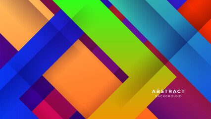 Dark colorful vibrant vivid geometric shapes abstract background geometry shine and layer element vector for presentation design. Suit for business, corporate, institution, party, seminar, and talks.