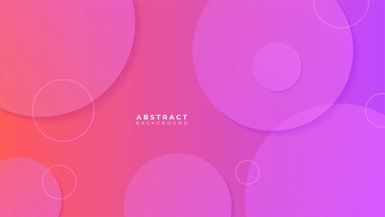 Modern colorful vibrant vivid abstract presentation background with geometric circle stripe lines