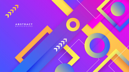 Abstract colorful blue yellow red background