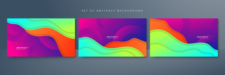 Abstract colorful vibrant vivid geometric shapes light silver technology background vector. Modern diagonal presentation background.