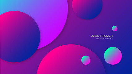 Modern colorful vibrant vivid geometric shapes corporate abstract technology background. Vector abstract graphic design banner pattern presentation background web template.