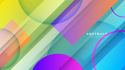 Abstract colorful blue orange yellow red background