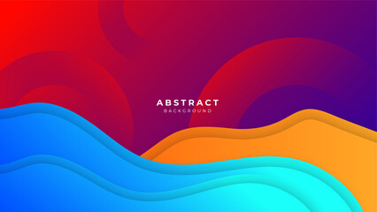 Abstract colorful red orange yellow blue background