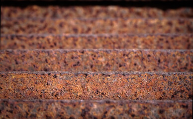 steel drain grate, Rust of metals.Corrosive Rust on old iron white. Use as illustration for presentation. Selective focus.                                              