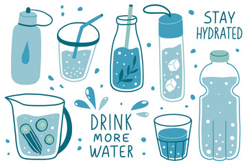 Drink more water concept. Stay hydrated - 510890912