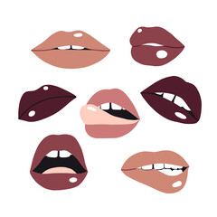 Woman's lip set