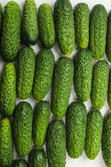 Fresh green cucombers as a background