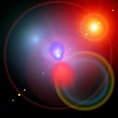 Sky clouds abstract background with glowing lights