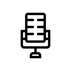 Fototapeta premium Symbol for speaker and microphone. Podcast mic. Vector.
