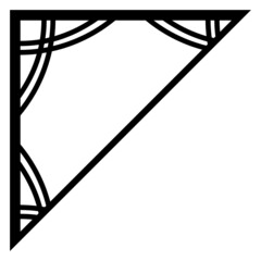 corner border art
