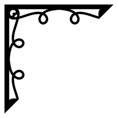 corner border art

