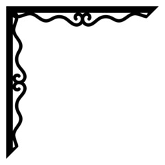corner border art
