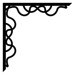 corner border art
