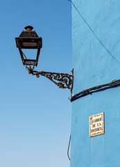 Streetlight and Blue House, Villajoyosa - 510893589
