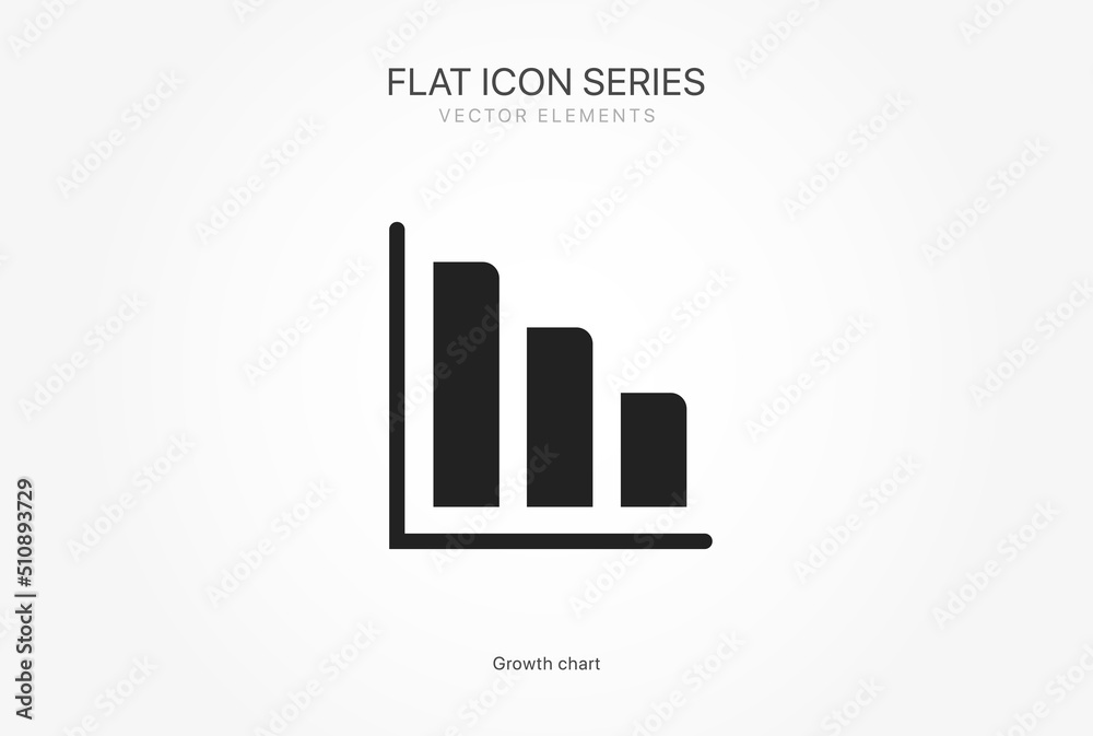 Aufkleber financial analysis stats icon. growing graph. business chart. growths chart. progress bar. bar diagr