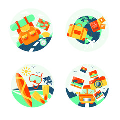 travel stickers different ways to relax