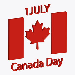 Fototapeta na wymiar National holiday happy Canada day background