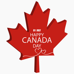 National holiday happy Canada day background