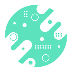 memphis circle background
