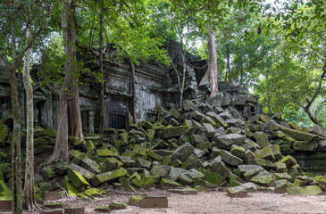 Ruined Beng Mealea Temple, Angkor, Cambodia - 510896768