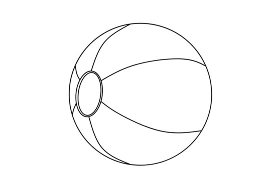 How To Draw A Beach Ball
