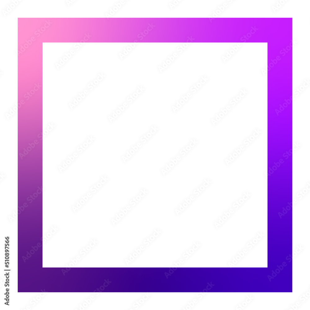 Poster gradient square border