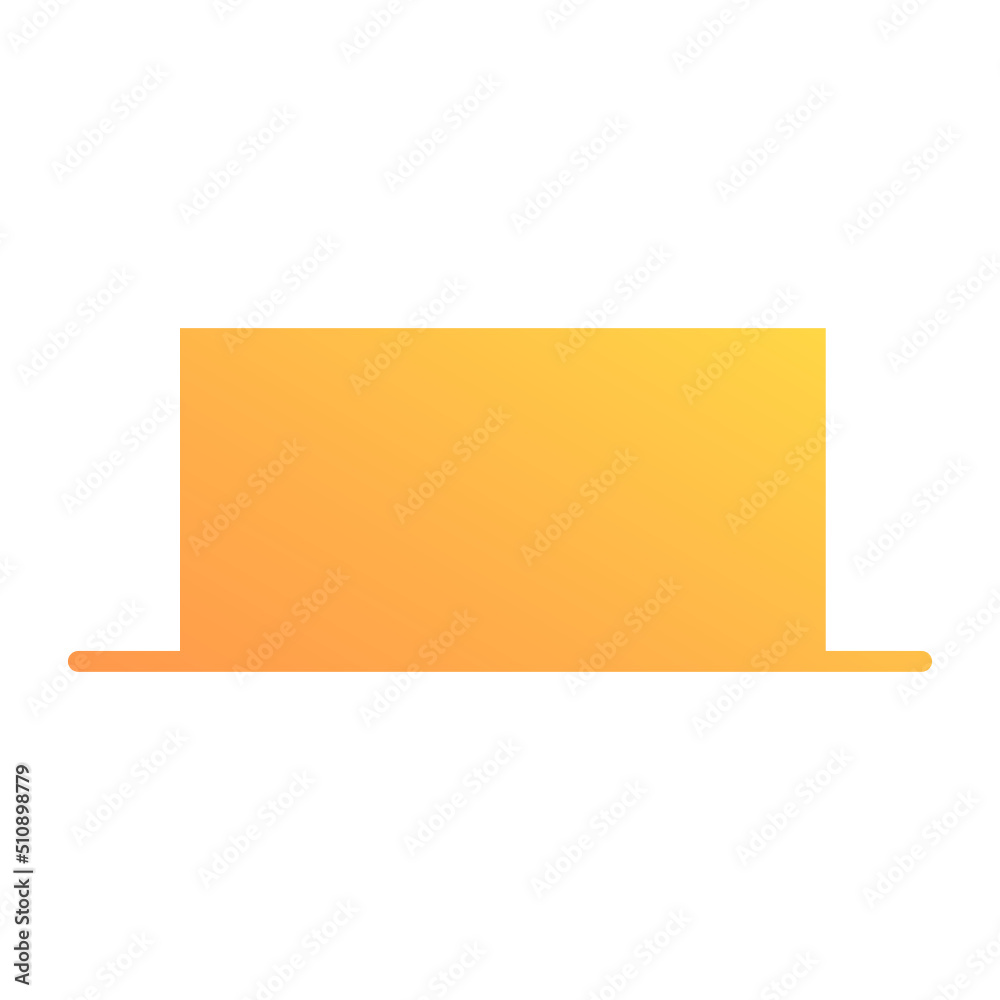 Wall mural gradient half square shape