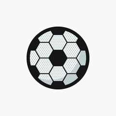 Fototapeta premium Football ball illustration isolated in white background.