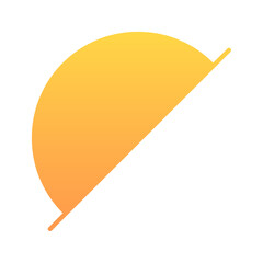 gradient half circle shape
