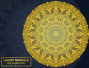 Creative luxury decorative mandala background with golden arabesque pattern. decorative mandala for print, cover, brochure, and flyer.