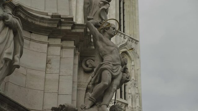 Handly Footage of Monument in Budapest