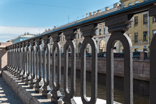St. Petersburg, Russia, May 2022: View of the embankment of the Griboyedov Canal
