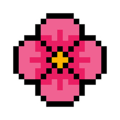 Obraz premium pixel flower 