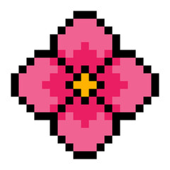 Obraz premium pixel flower 