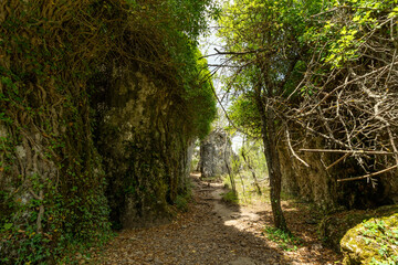 Ruta de los Callejones de las Majadas, Cuenca Castilla la  Mancha, España