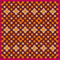 Multicolor truchet tiling connections illustration