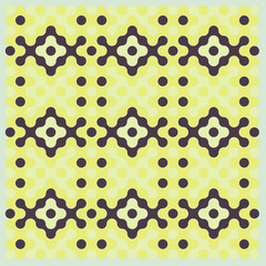 Multicolor truchet tiling connections illustration