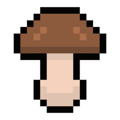 Fototapeta premium pixel mushroom 