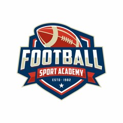 Fototapeta American Football Sports Logo obraz