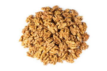 Walnut isolated on white background.