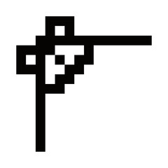 Obraz premium pixel corner edge 