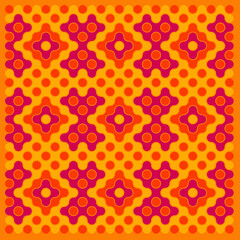 Multicolor truchet tiling connections illustration