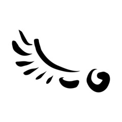 Obraz premium flourish swirl element 