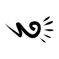 flourish swirl element
