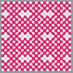 Multicolor truchet tiling connections illustration