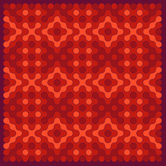 Multicolor truchet tiling connections illustration